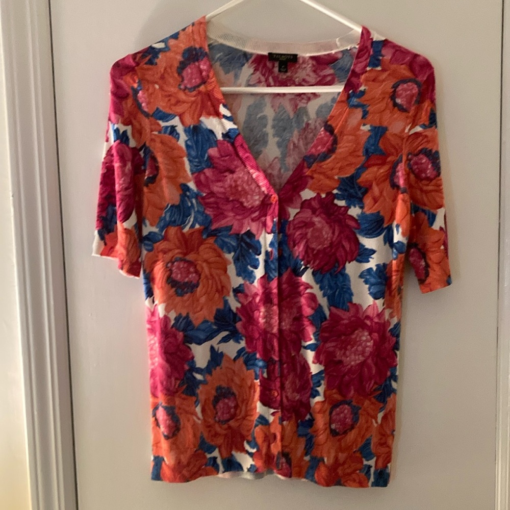 Floral V-Neck Women's Top
